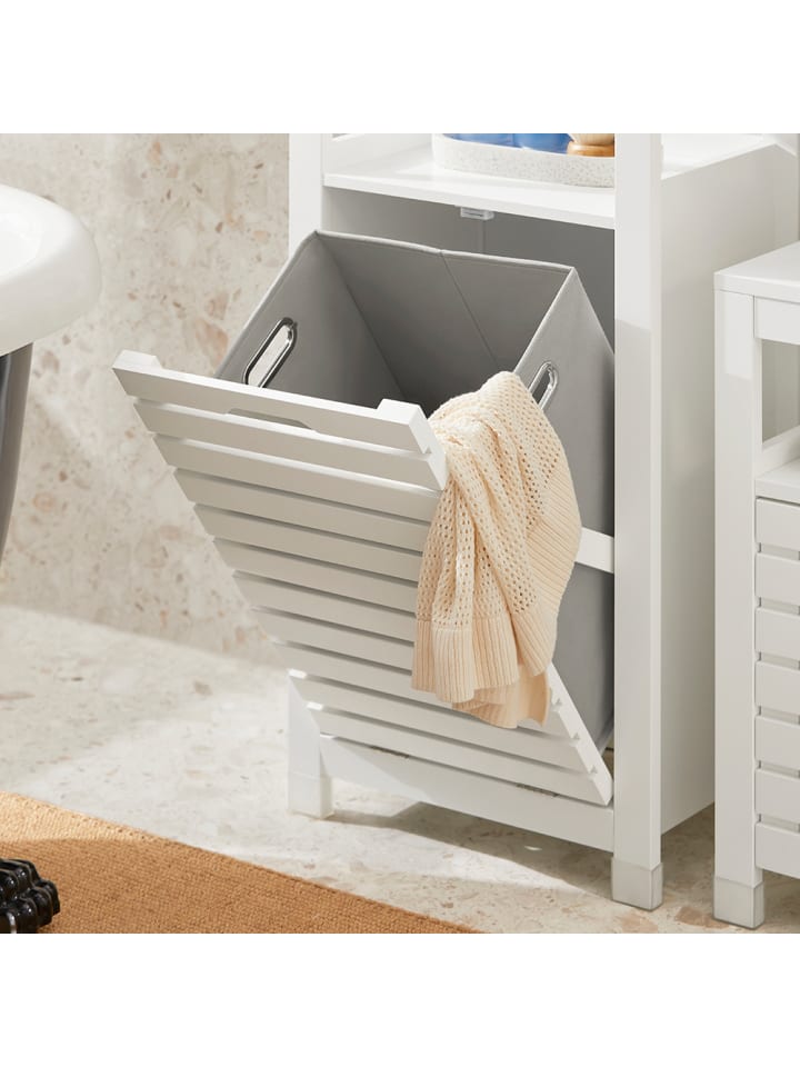 SoBuy Wäscheschrank in Weiß - (B)42 x (H)90 x (T)30cm günstig kaufen onesize