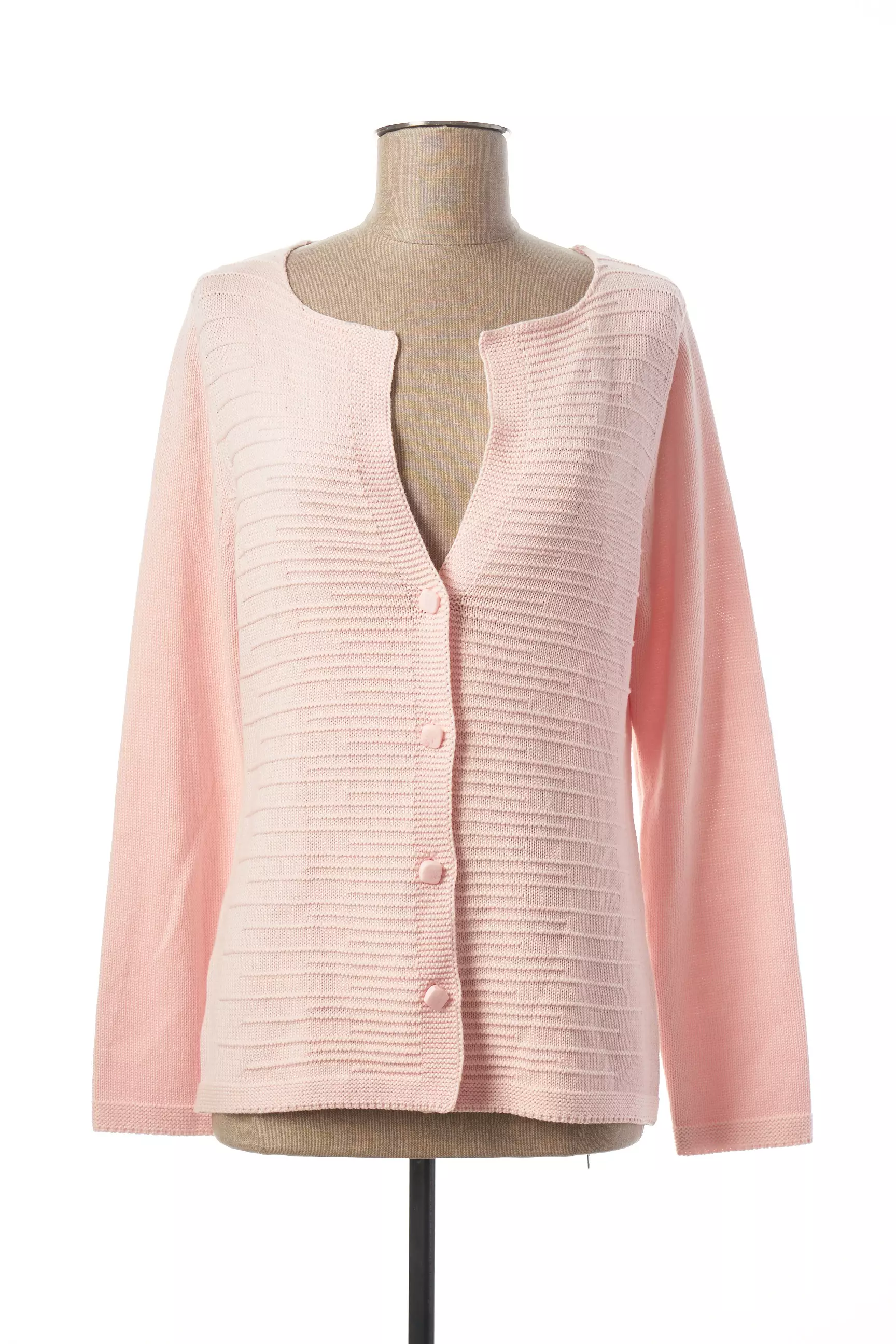 Marble Cardigans Femme couleur rose