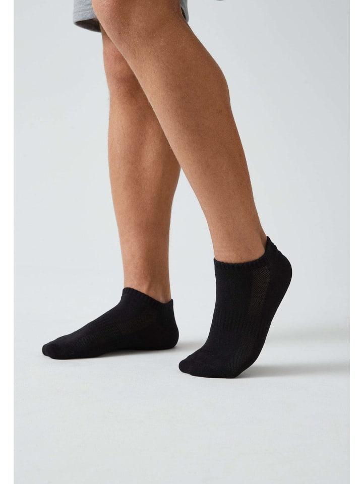 SNOCKS Sneakersocken aus Pflanzenfasern 6 Paar in Schwarz günstig kaufen