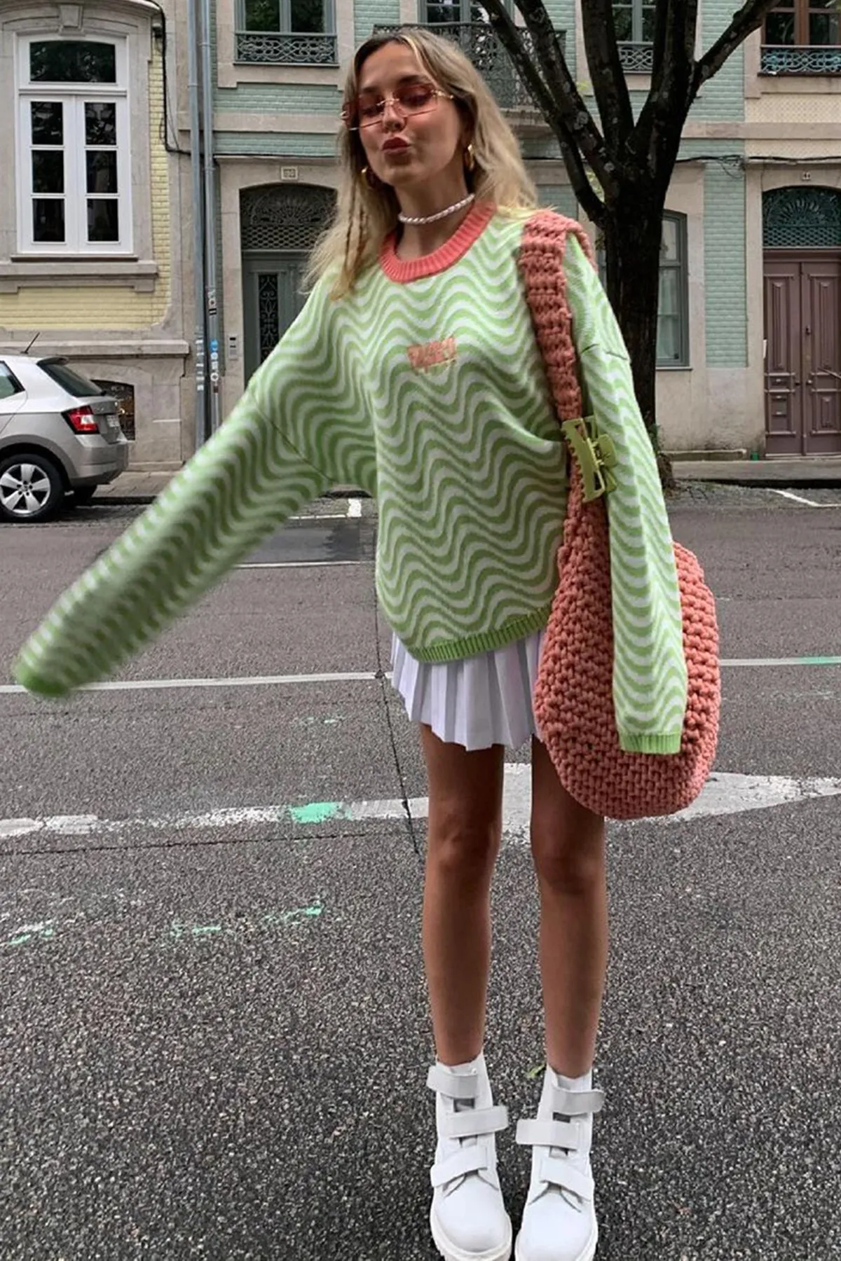 Madmext  Pullover - Grün - Regular Fit