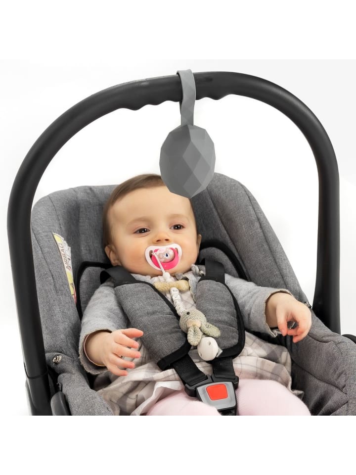 MiaMia Silikon-Schnullerbox / Schnullerhalter in grau günstig kaufen onesize