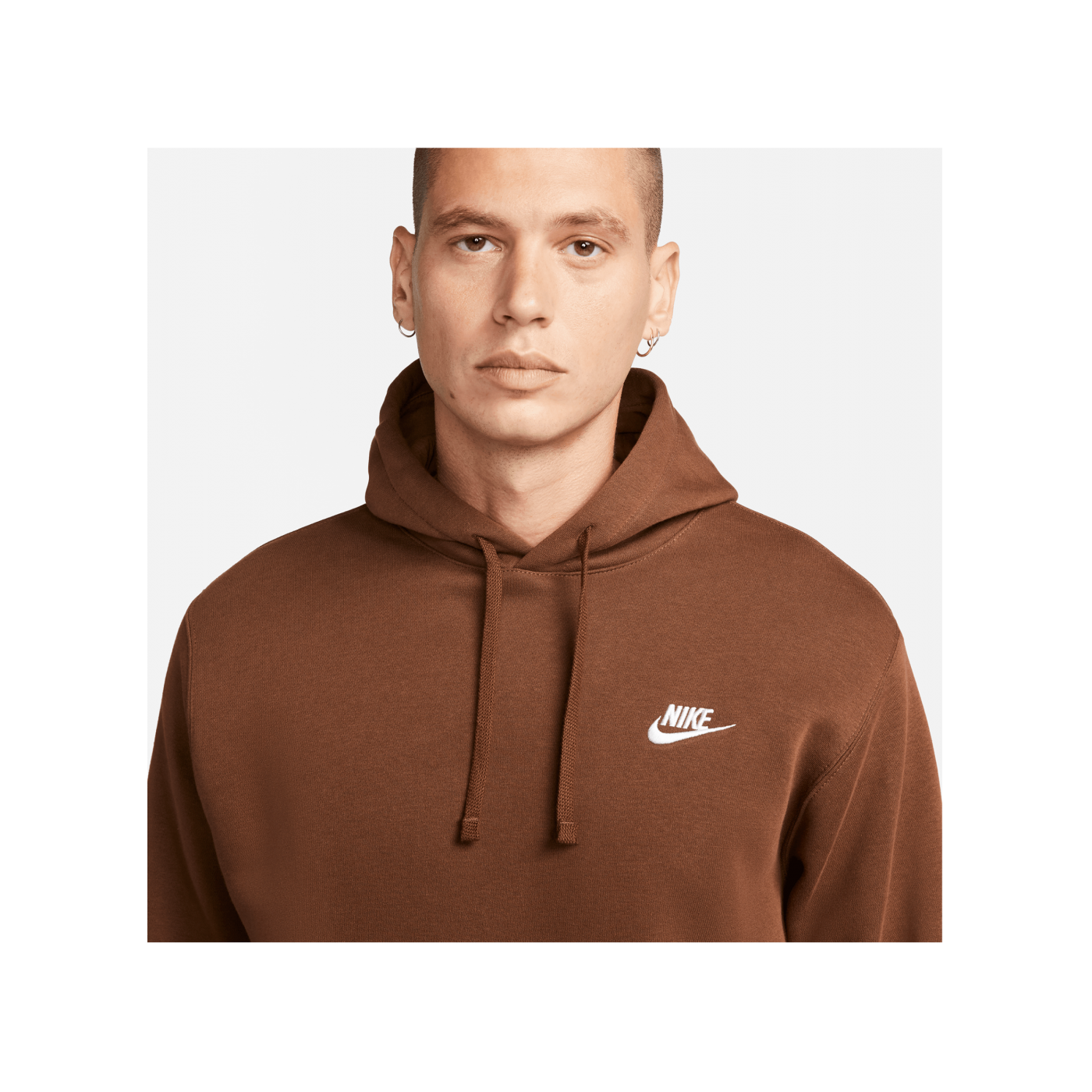 Nike Club Fleece Hoody Braun F259