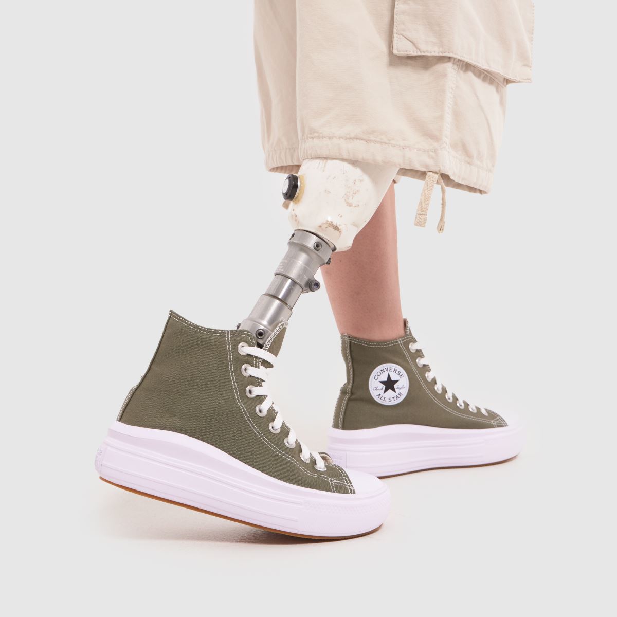 Converse All Star Move Hi khaki színű tornacipő
