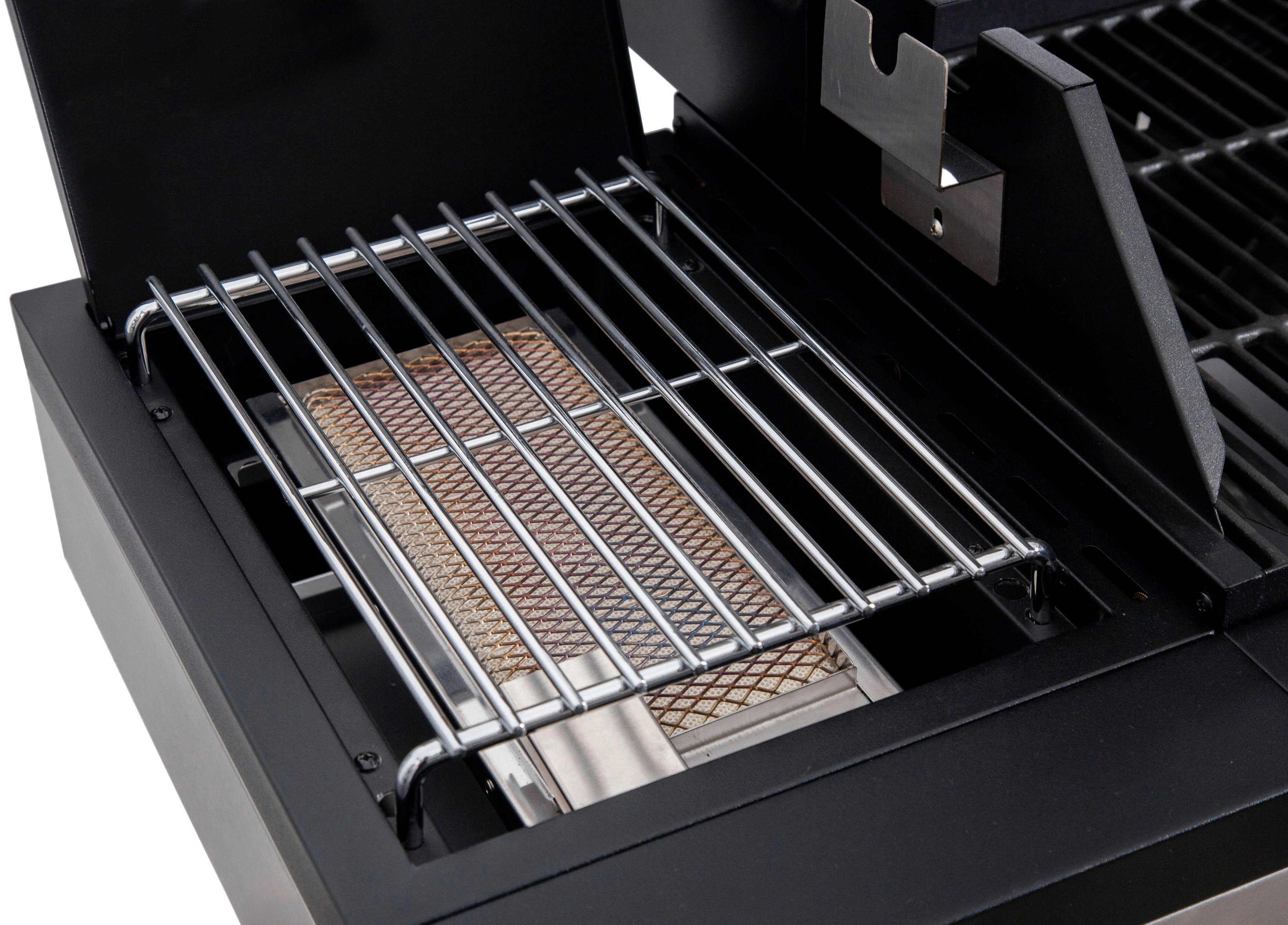 KONIFERA Gasgrill Montreal XL, BxTxH: 141x47,5x114, 6 Haupt-, 1 Seiten- und 1 Infrarotbrenner