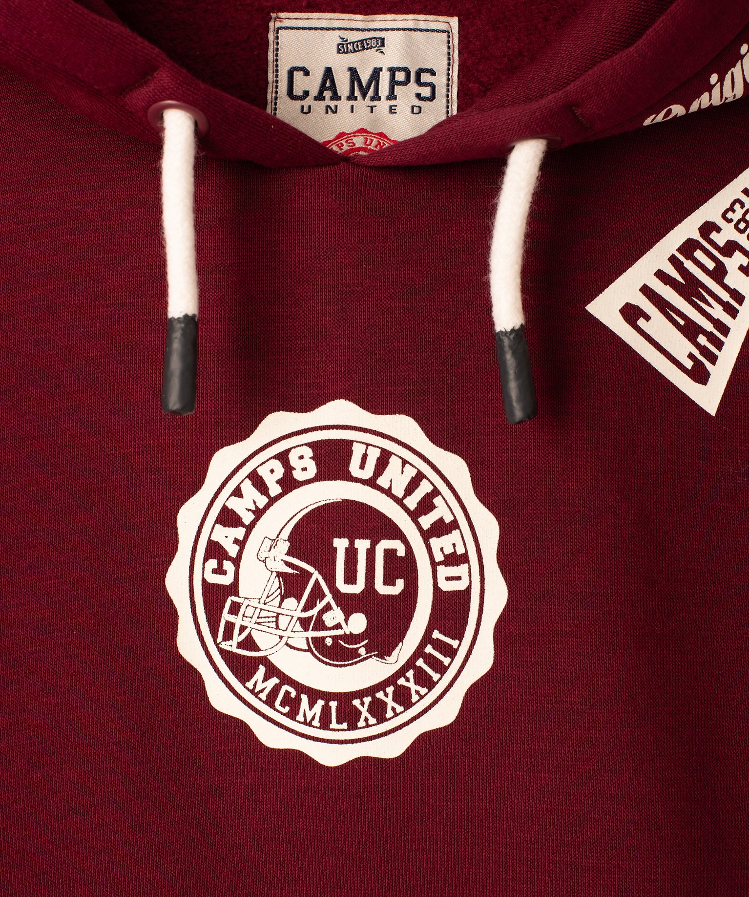 Sweat à capuche en molleton imprimé Garçon - Camps United rouge fonce | GEMO