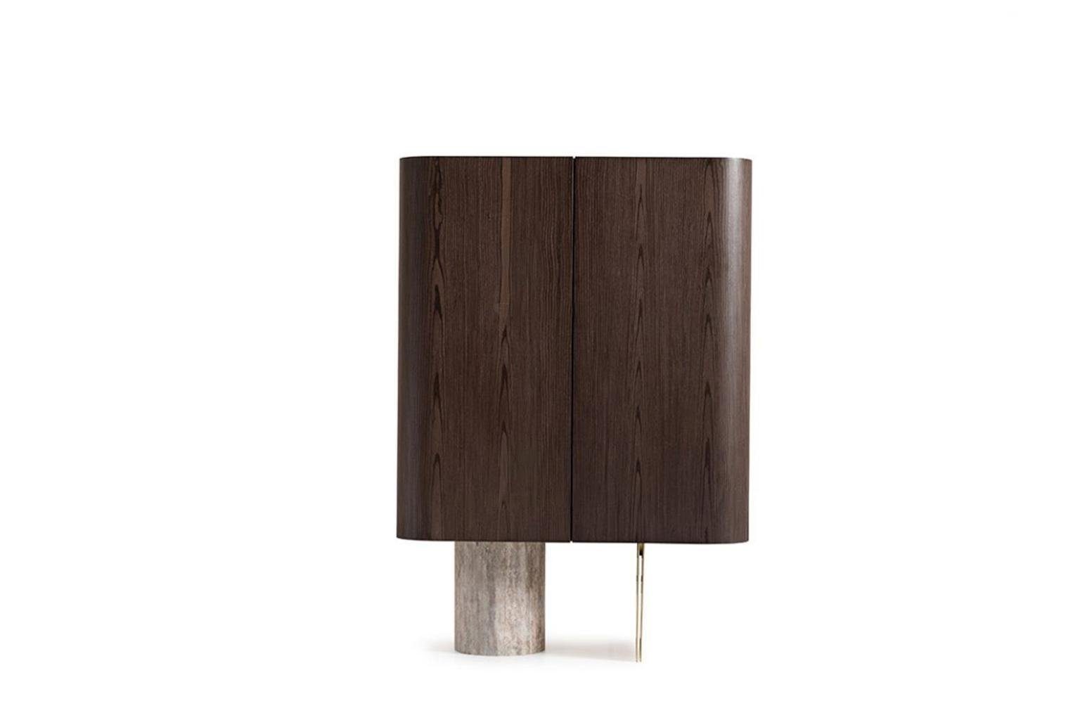 JVmoebel Barschrank Luxus Barschrank Holzschrank Holz Bar Braun Design (1-St., Barschrank) Made in Europa