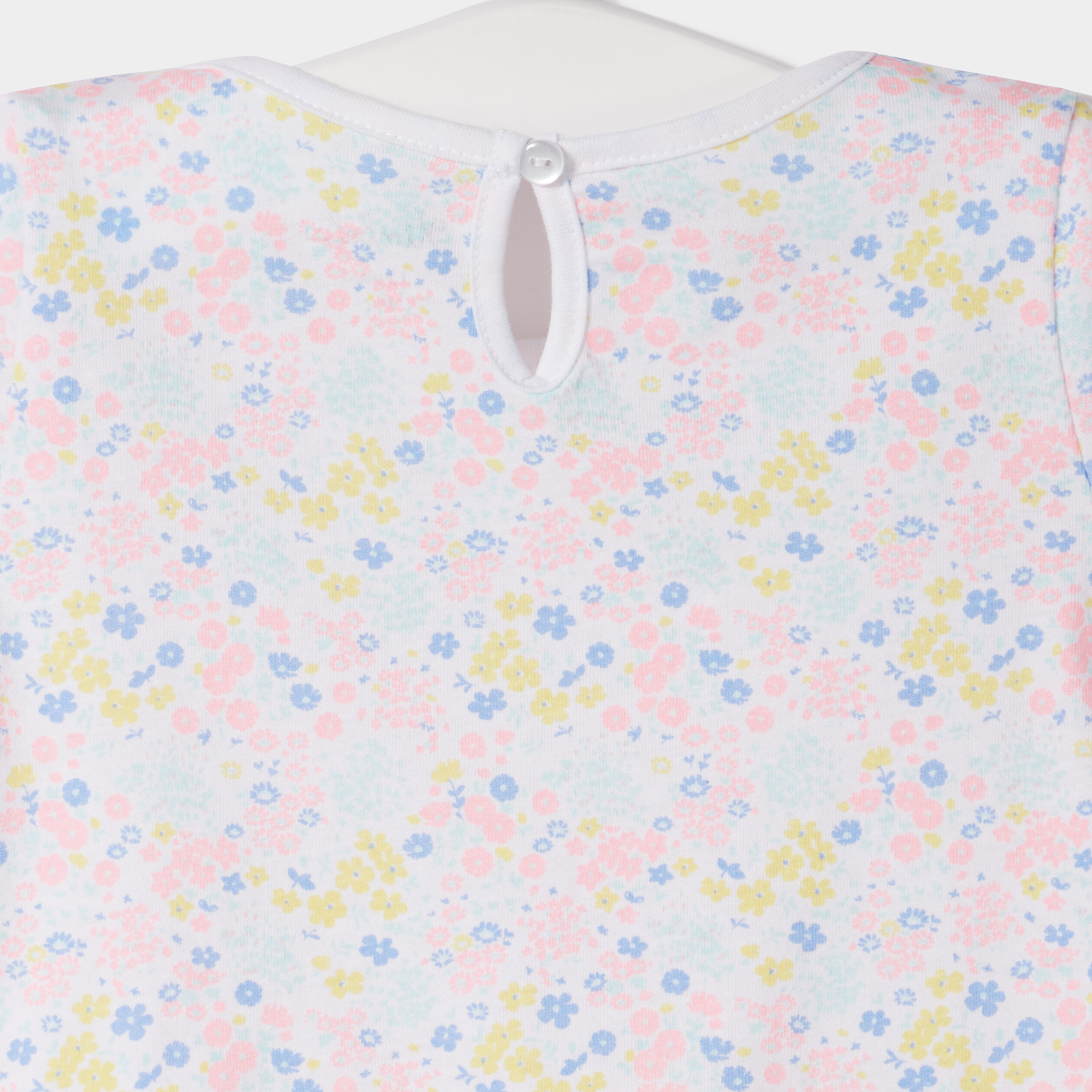 T-shirt manches courtes blanc bébé fille | La Halle
