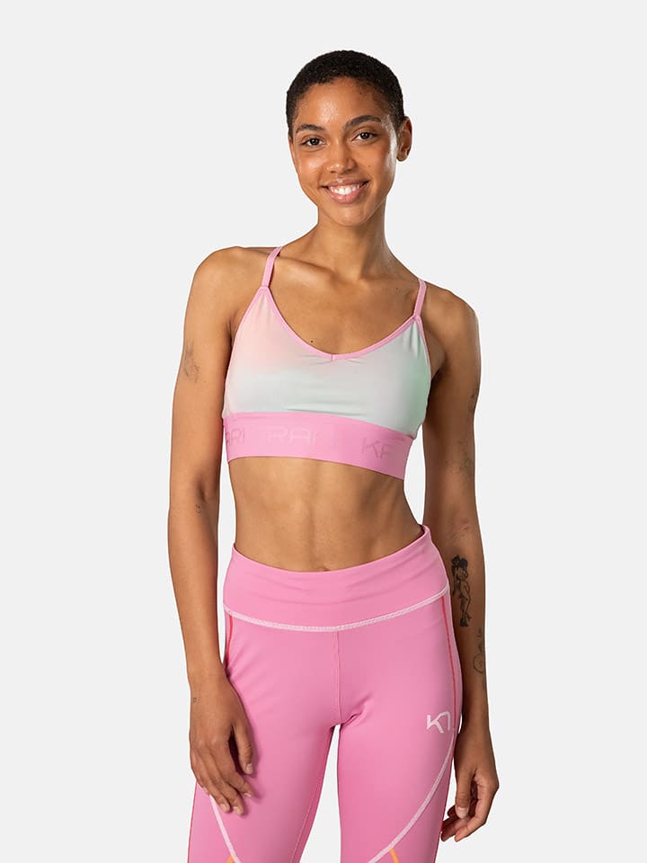 KARI TRAA Sport-Bustier in Rosa/ Hellblau günstig kaufen
