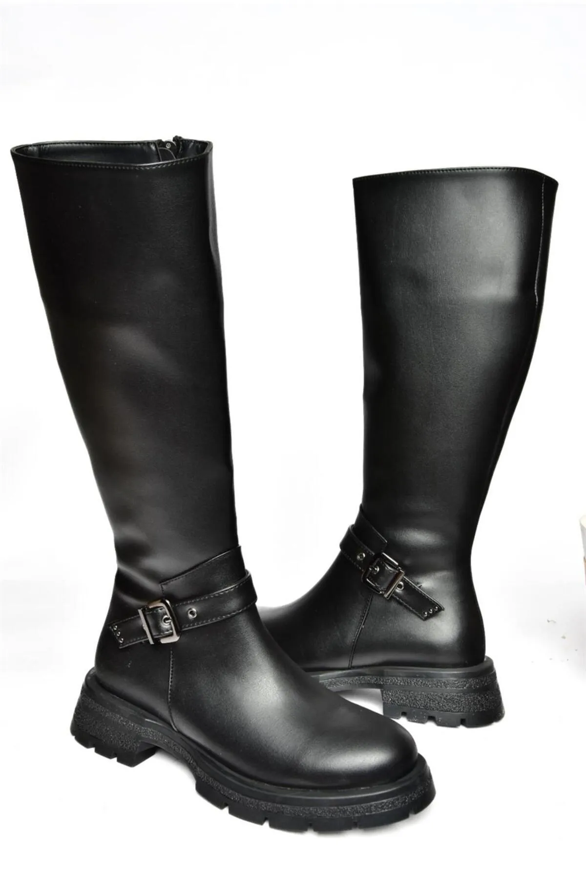 Fox Shoes  R518096809 Schwarze Damenstiefel mit Reißverschluss und niedrigem Absatz