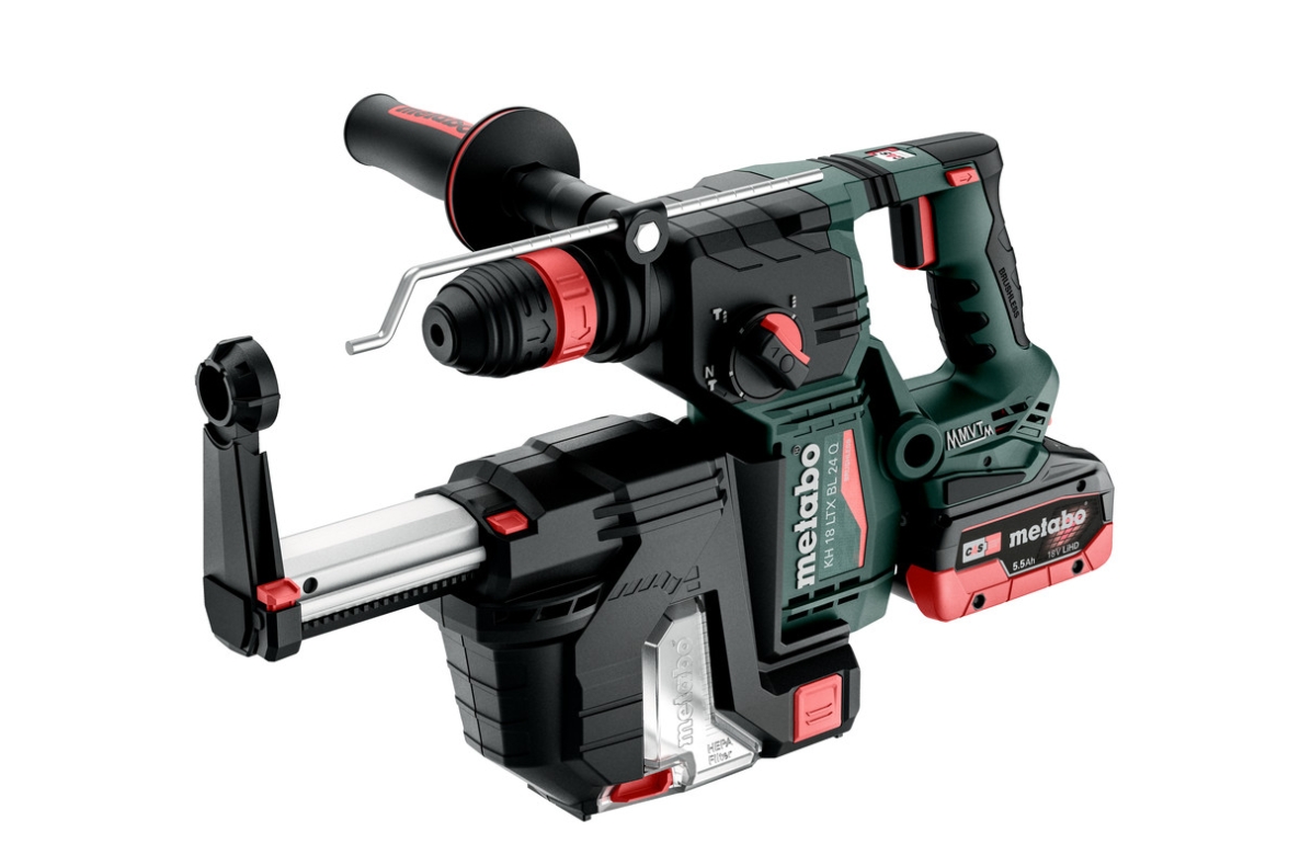 Metabo 601714930 KH 18 LTX BL 24 Q Set Ciocan rotopercutor fără fir cu aspirator ISA 18 LTX 24 SDS-Plus 18V 5.5Ah LiHD 601714930