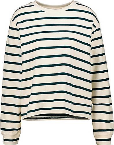 Marc O' Polo DENIM Damen Langarmshirt aus Bio-Baumwolle Oversized Fit