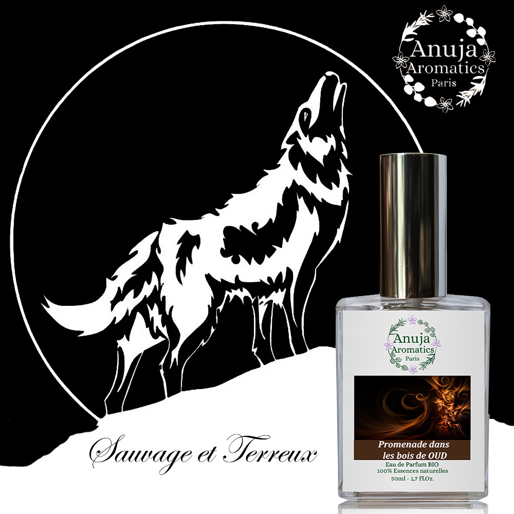 anuja aromatics Promenade dans les Bois de Oud Eau de Parfum Bio aux Essences 100 % Naturelles