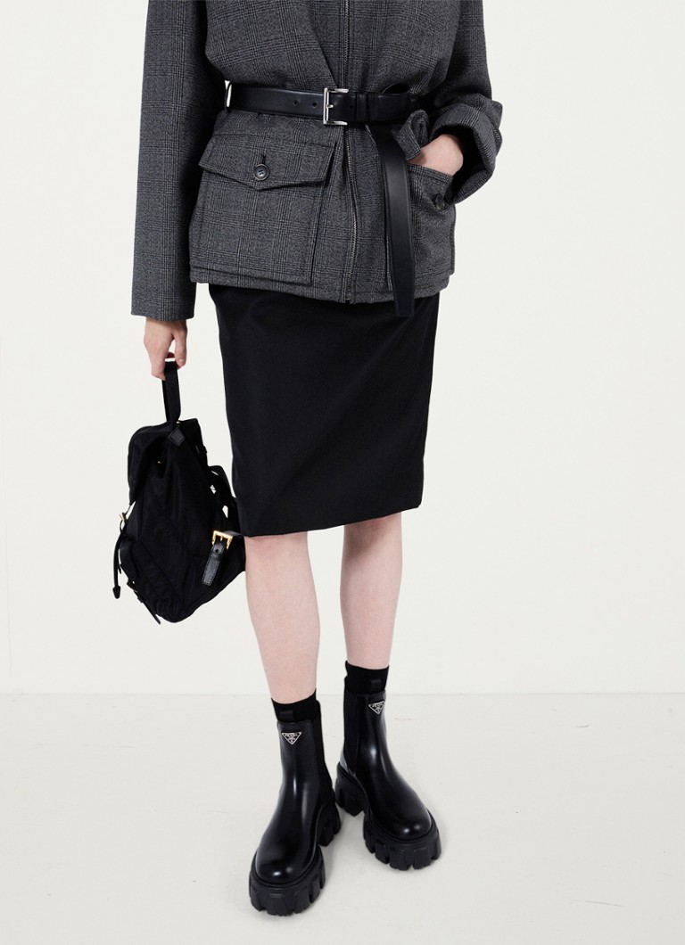 Prada  Monolith chelsea boot van leer