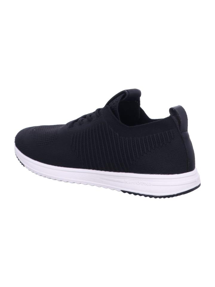 Marc O'Polo Schnürschuhe Recycled Fabric / SNEAKER / Knit in Schwarz günstig kaufen