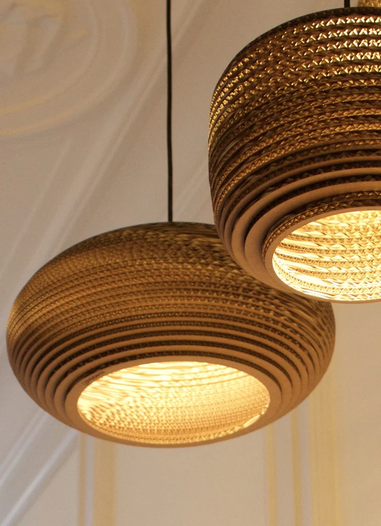 Lampă suspendată Graypants Disc, dimensiuni mici, 31 x 51 cm