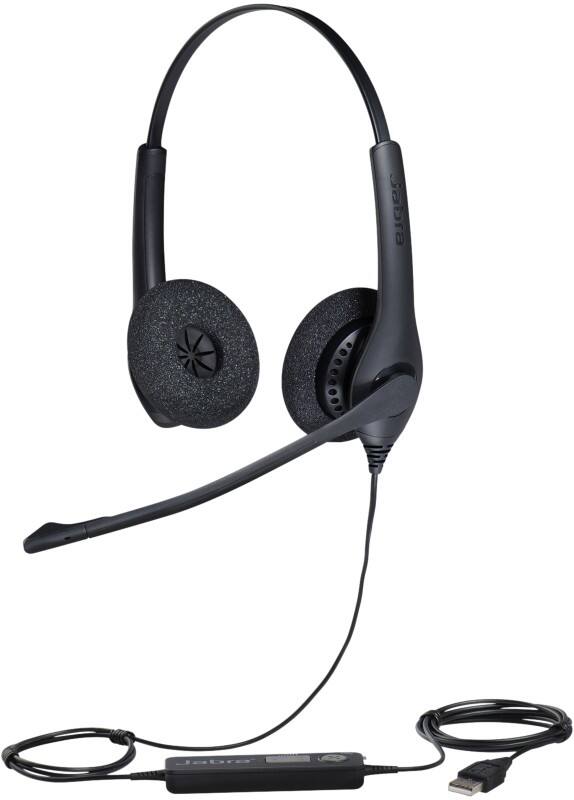 Jabra BIZ 1500 Duo USB Kabelgebundenes Headset Schwarz