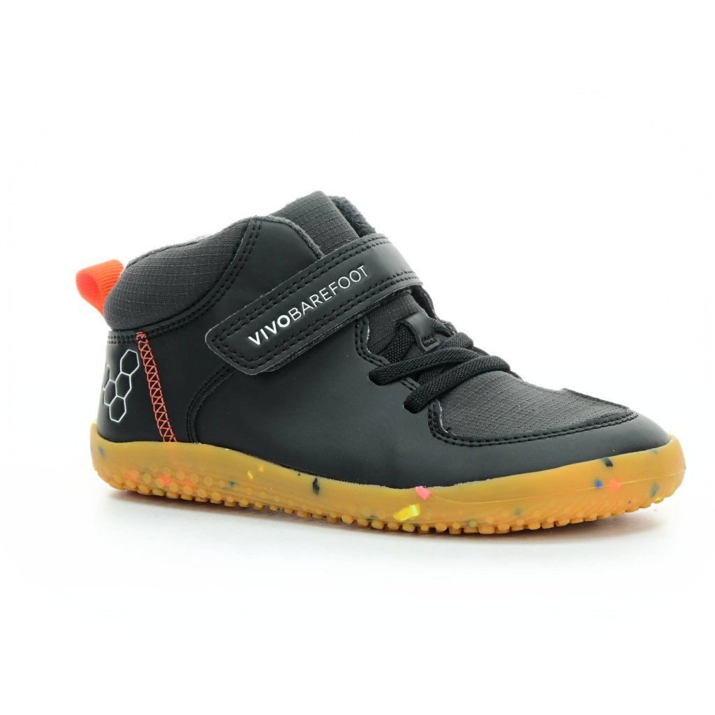 Vivobarefoot Primus Ludo Hi Obsidian Barfuß-Stiefeletten