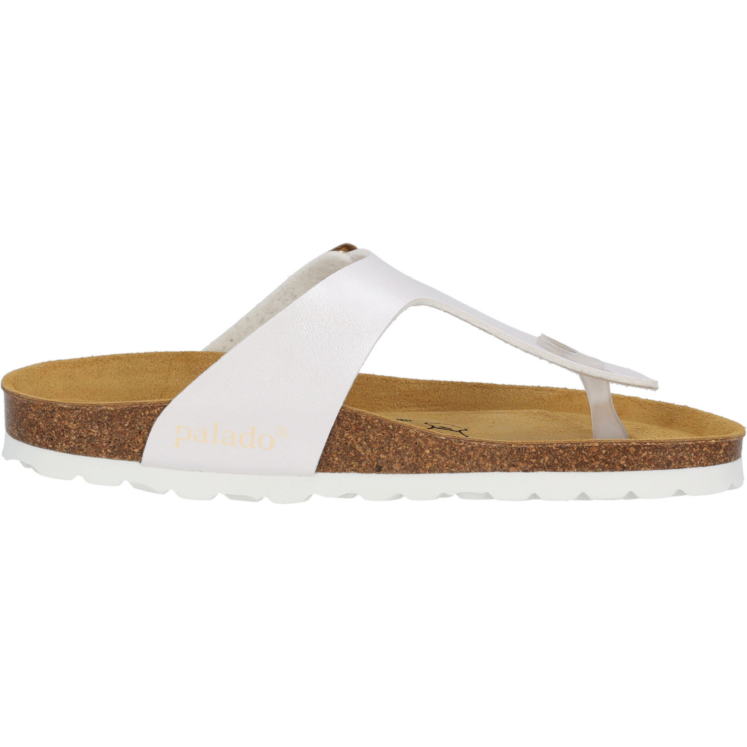 Palado Kos Metallic, Zehentrenner, Damen, Weiß
