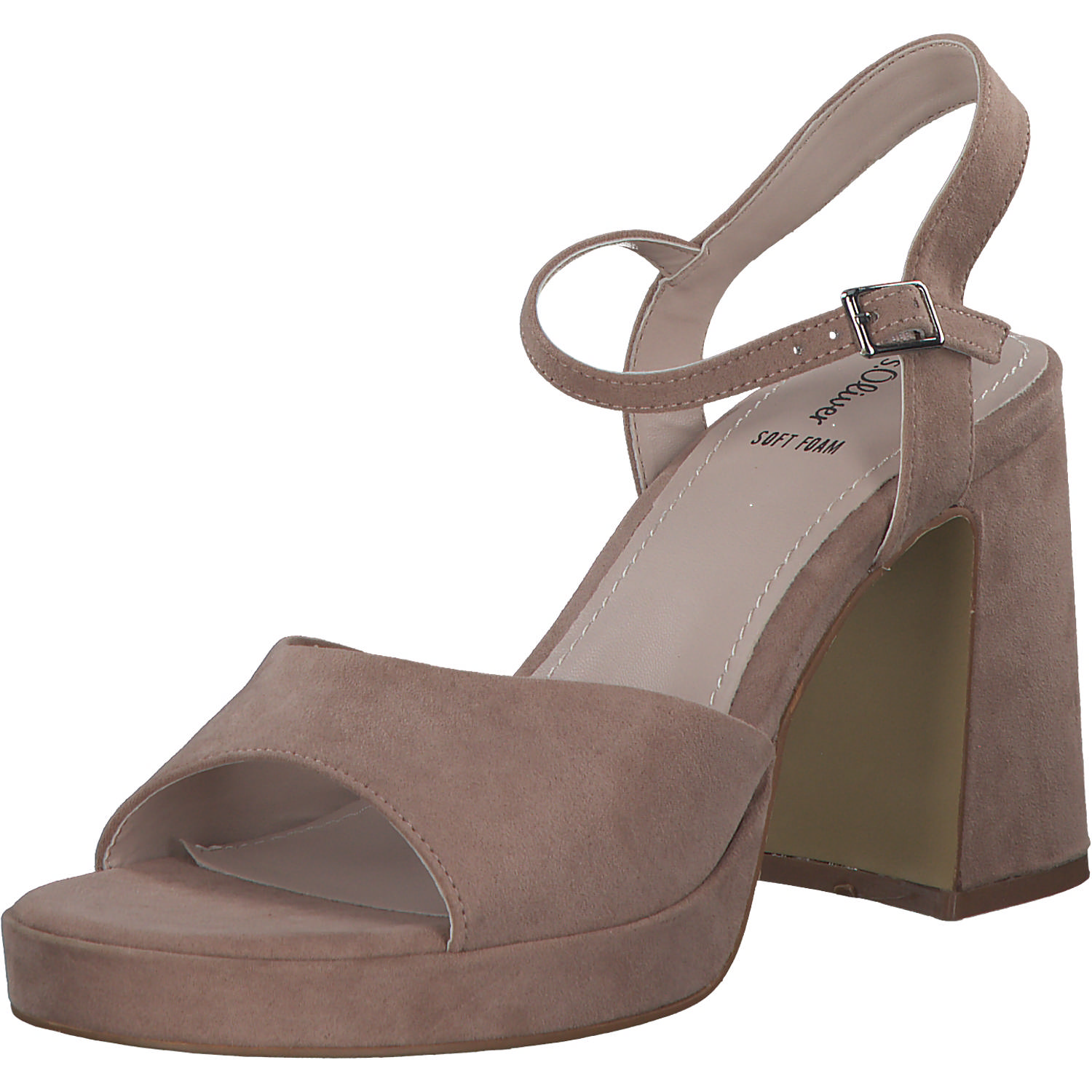 s. Oliver 28319, Plateau-Sandaletten, Damen, rose