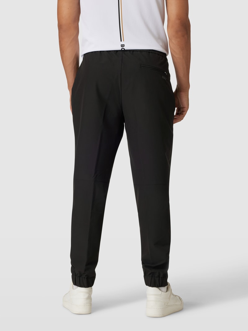 Stoffhose mit elastischem Bund Modell 'Flex' in schwarz
