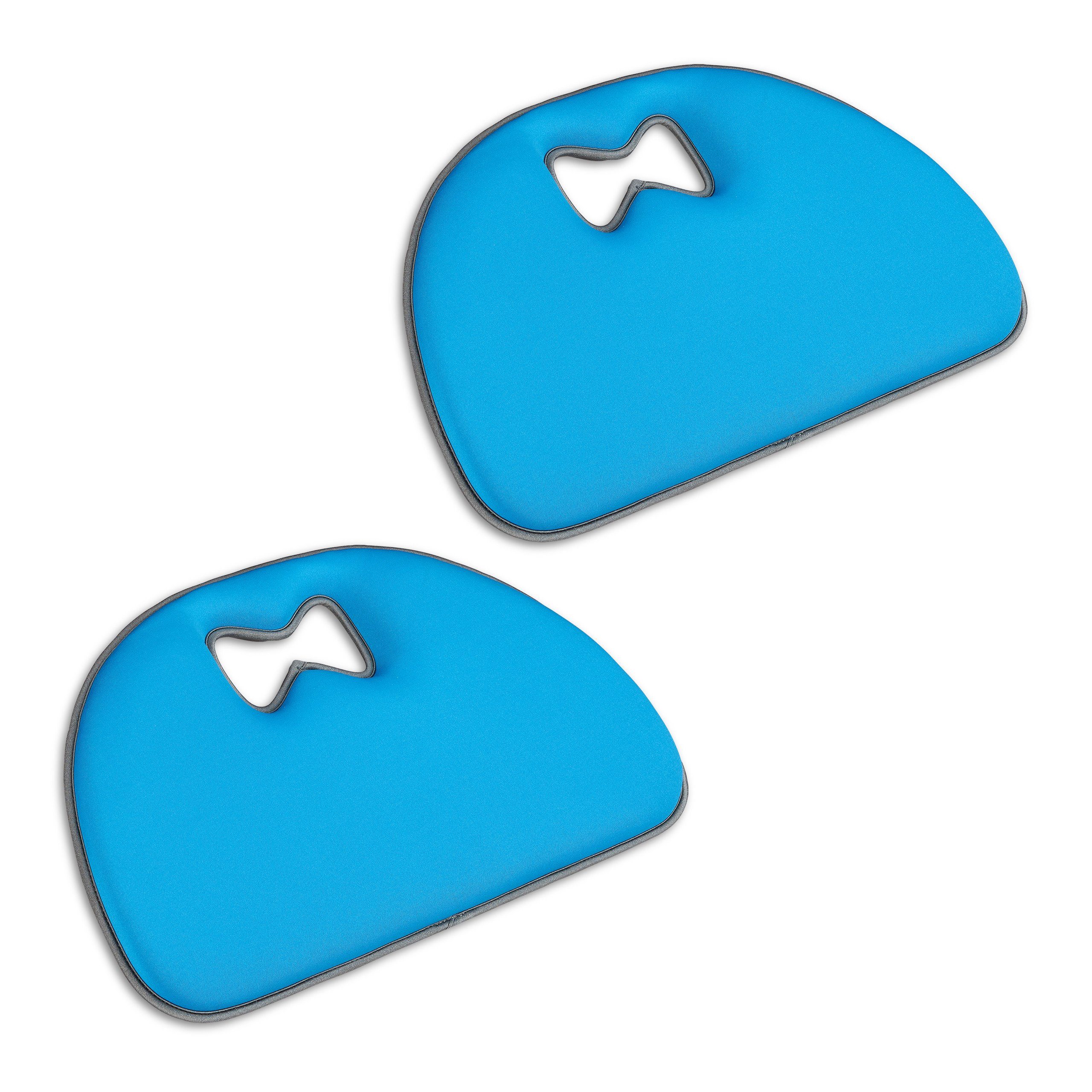 relaxdays Kniekissen 2 x Kniekissen blau