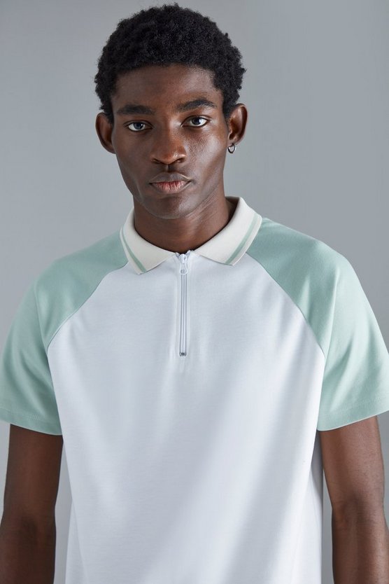 Slim-Fit Colorblock Poloshirt