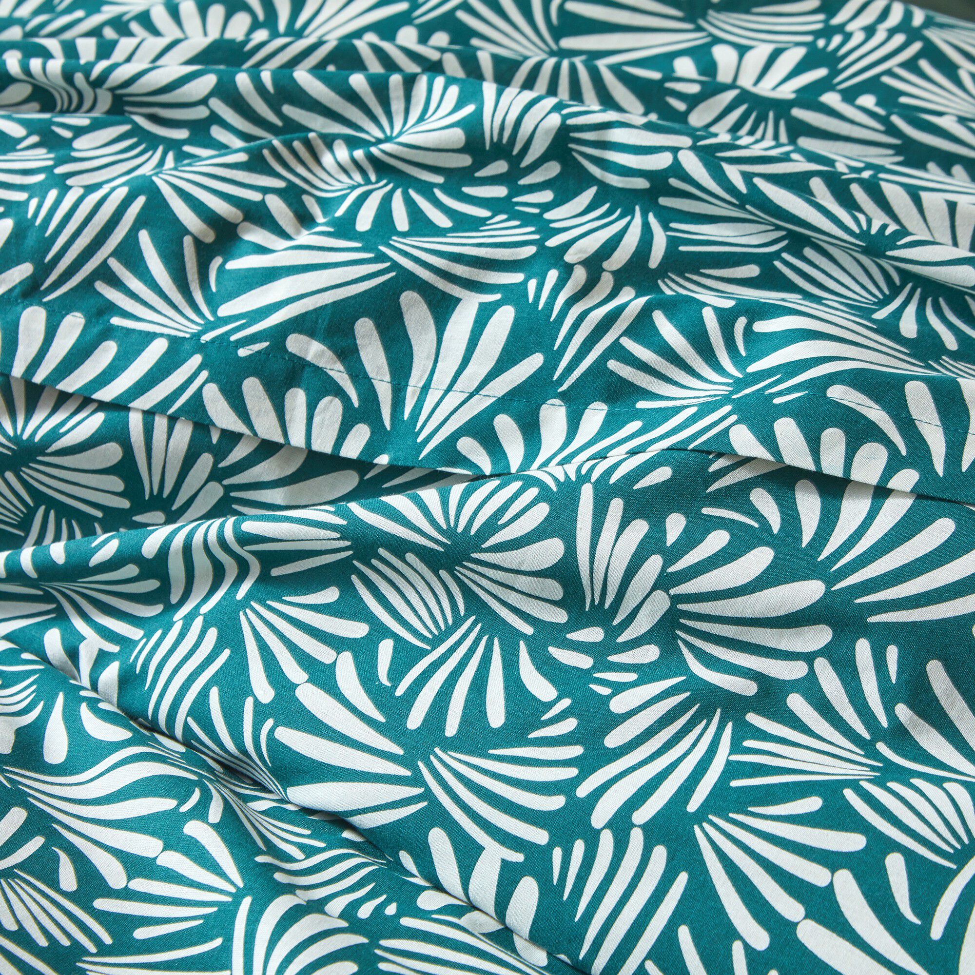 Linge de lit Vick en coton imprimé graphique