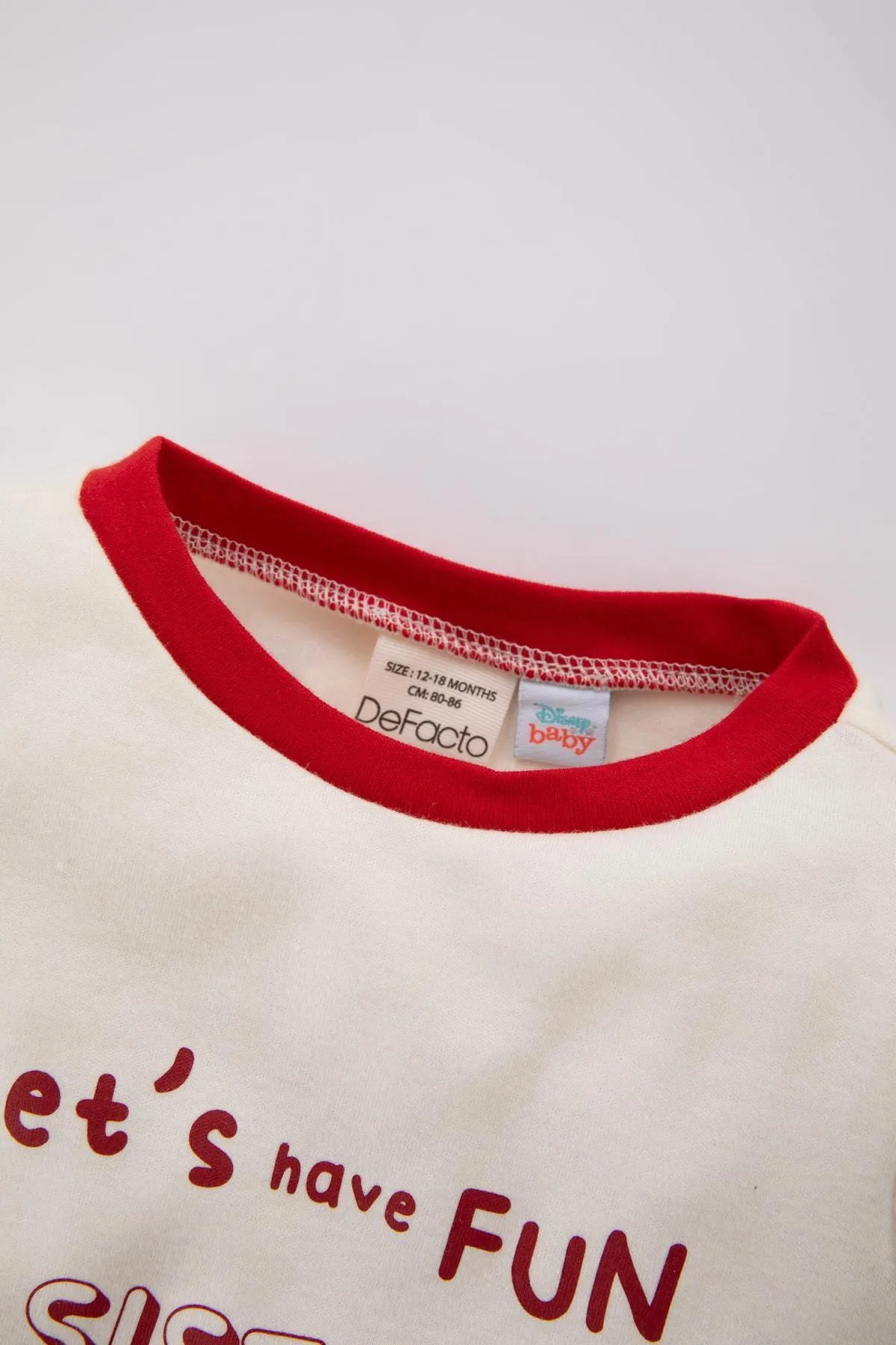DeFacto  Disney Mickey & Minnie Langarm-Pyjama-Set für Mädchen