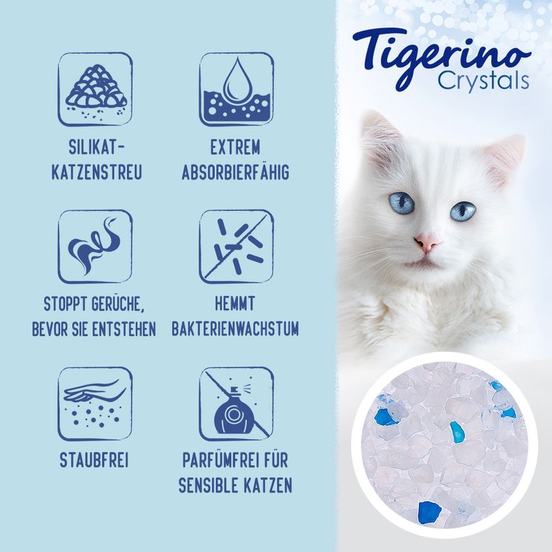 Tigerino Crystals Classic Sensitive Katzenstreu - parfümfrei