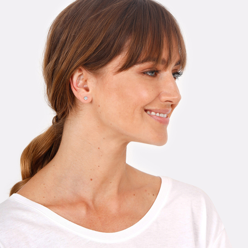 Elli Elli by Julie & Grace Boucles d'Oreilles Bouchon Battu Lisse Geo Boucles d'oreill Boucles d'oreilles
