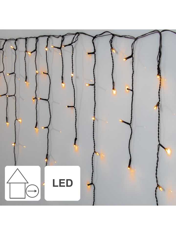 STAR Trading LED Lichtervorhang ,Golden Warm White', 480 LEDs, 12m in Schwarz günstig kaufen onesize
