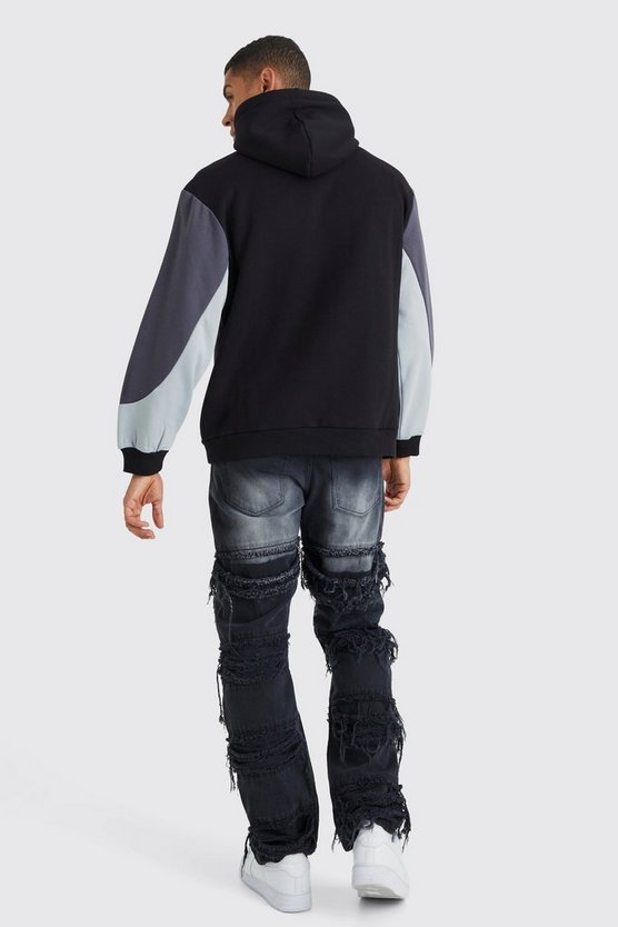 Oversize Colorblock Hoodie