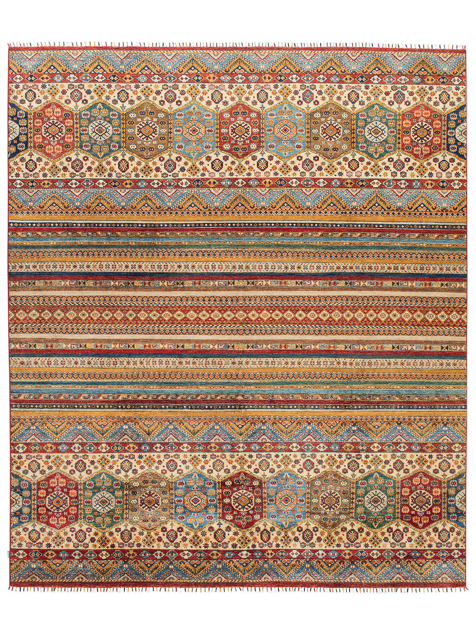Chobi Schal ca. 253 x 295 cm, Unikat / Einzelstück