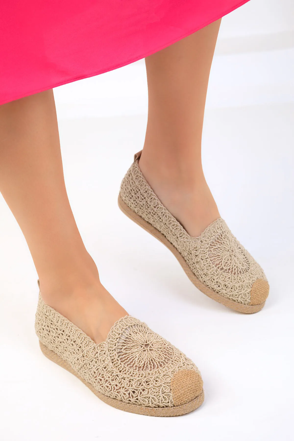 SOHO  Beige Ballerinas für Damen 18893
