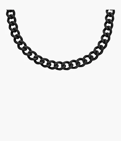 Fossil Kette Ellis Core Chains Edelstahl schwarz