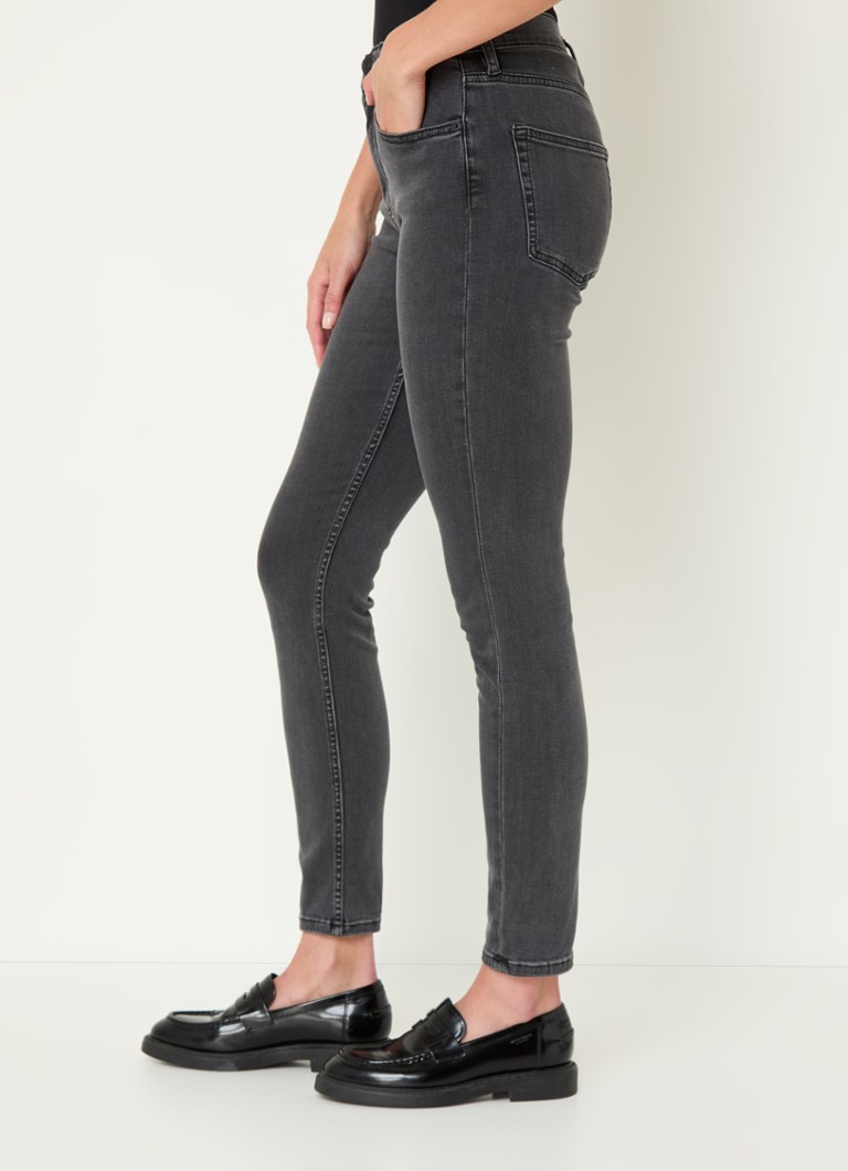Blugi French Connection cu talie înaltă și croială elastică și skinny pe picioare