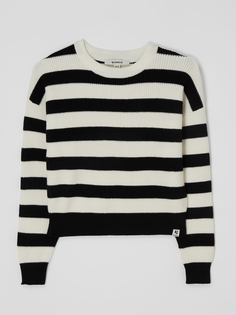 Pullover mit Blockstreifenmuster in offwhite