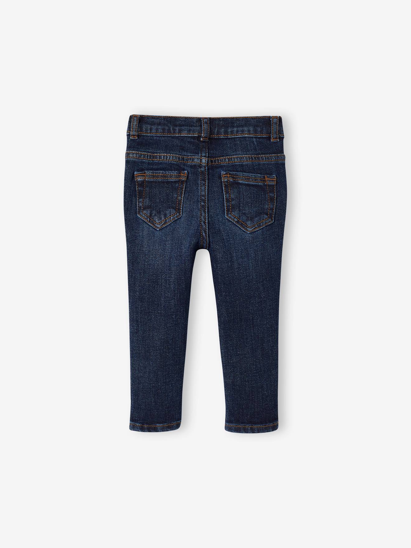 Vertbaudet Gerade Baby Jeans BASIC Oeko-Tex - grauer denim