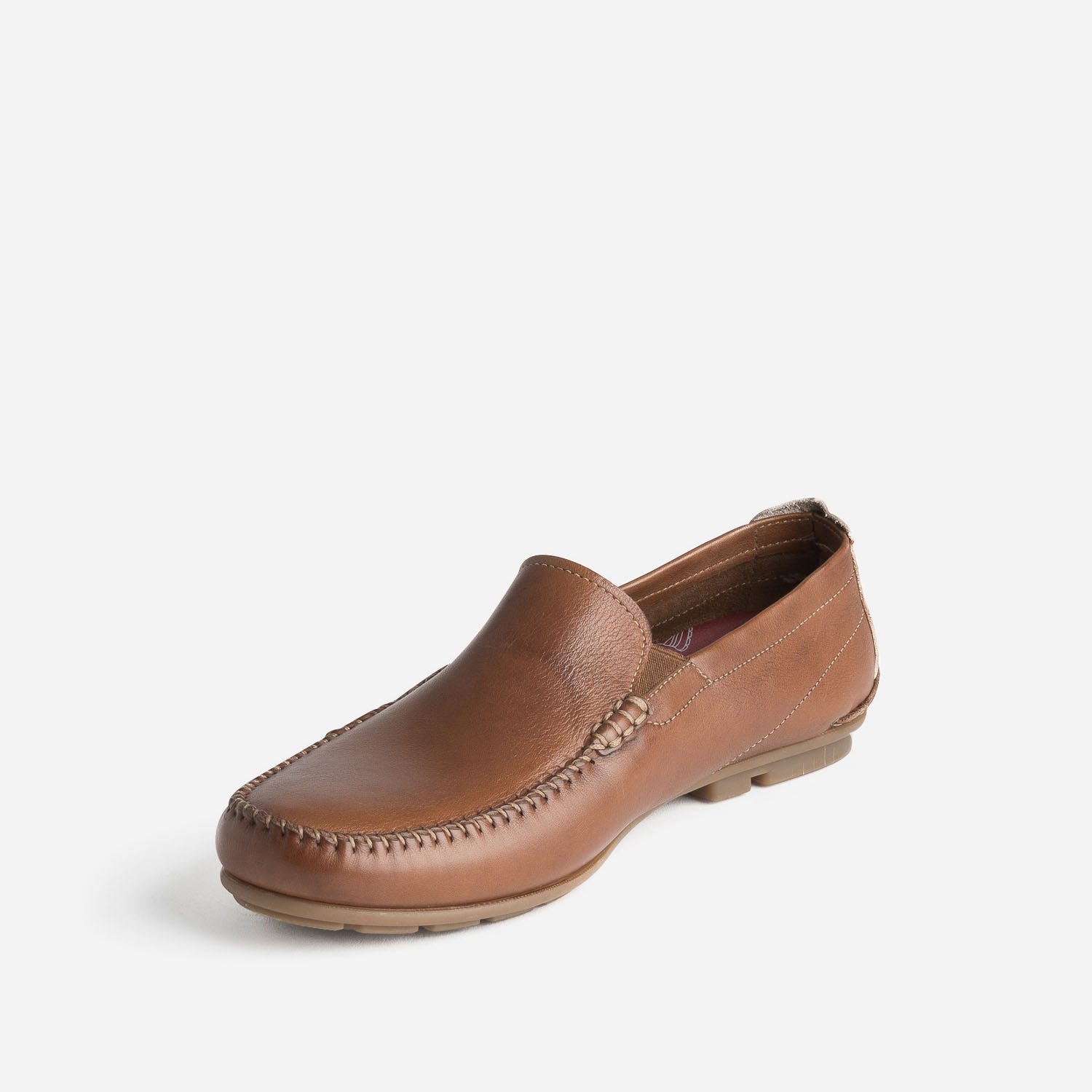 Slip-on FLUCHOS cognac en cuir