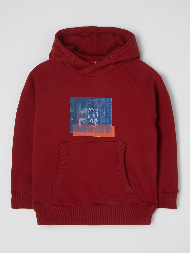 Hoodie mit Foto-Print Modell 'Omar' in rot