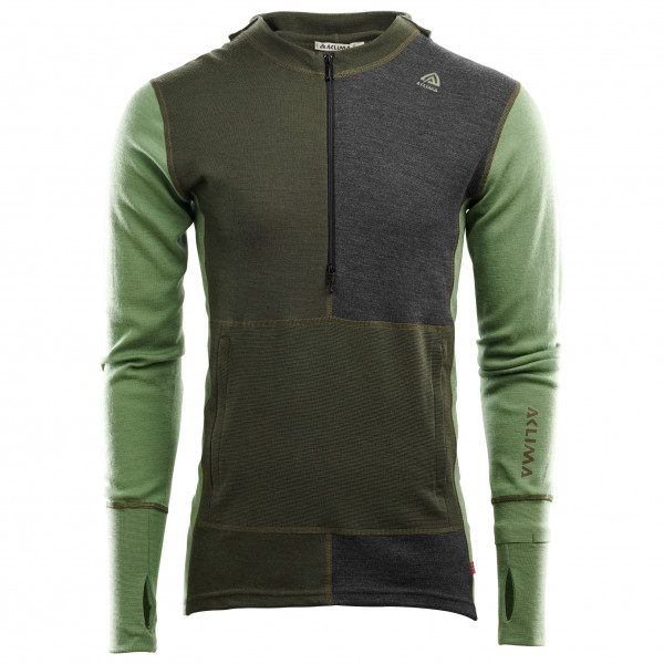 Aclima - Warmwool Hood Sweater Zip - Merinopullover