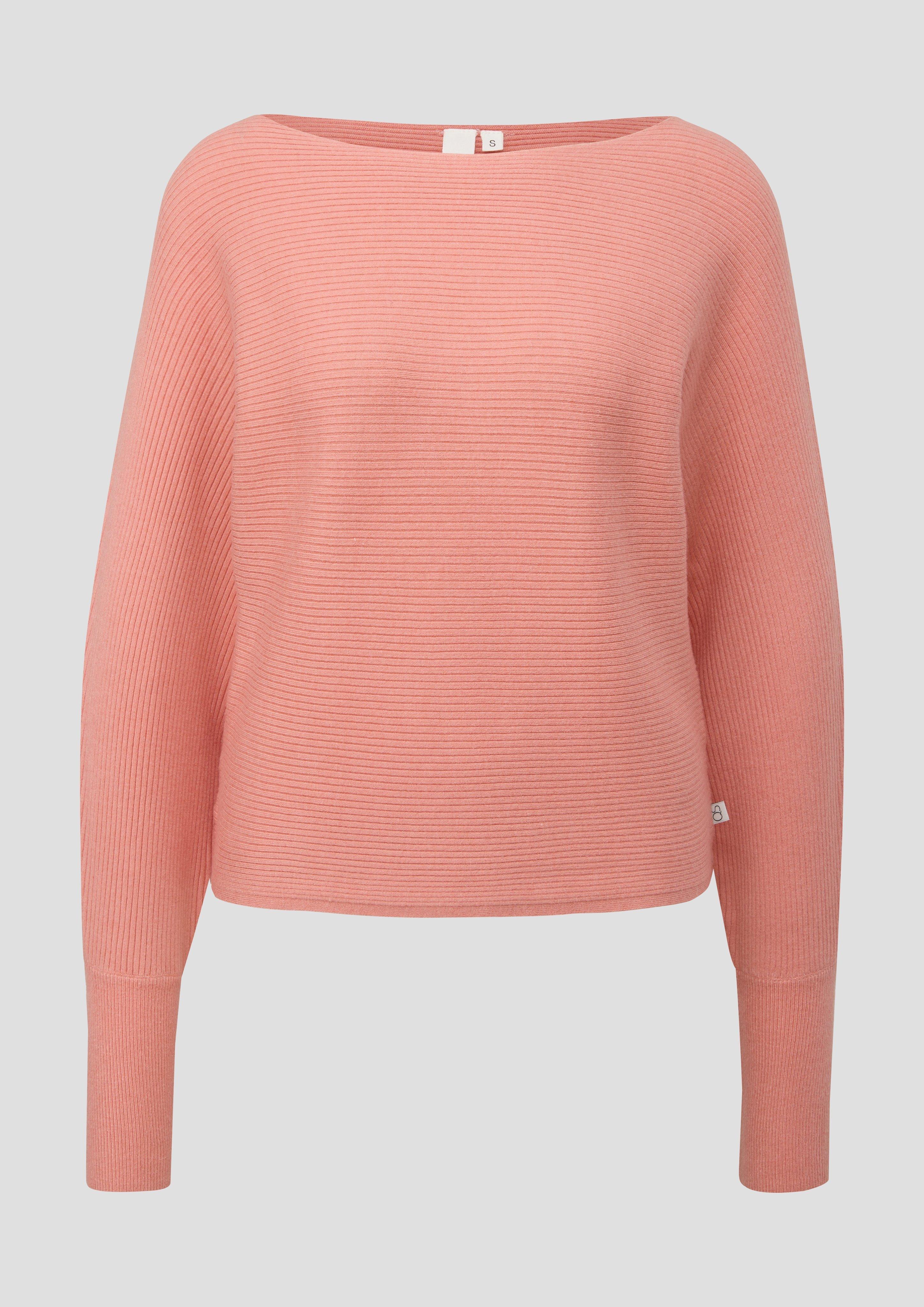 Rippstrickpulli mit Fledermausarm  2144100-2108