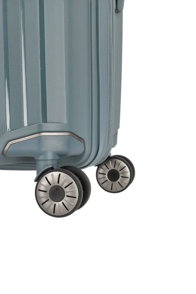 Travelite ELVAA Trolley M mit 4 Rollen (erweiterbar) - Blaugrau