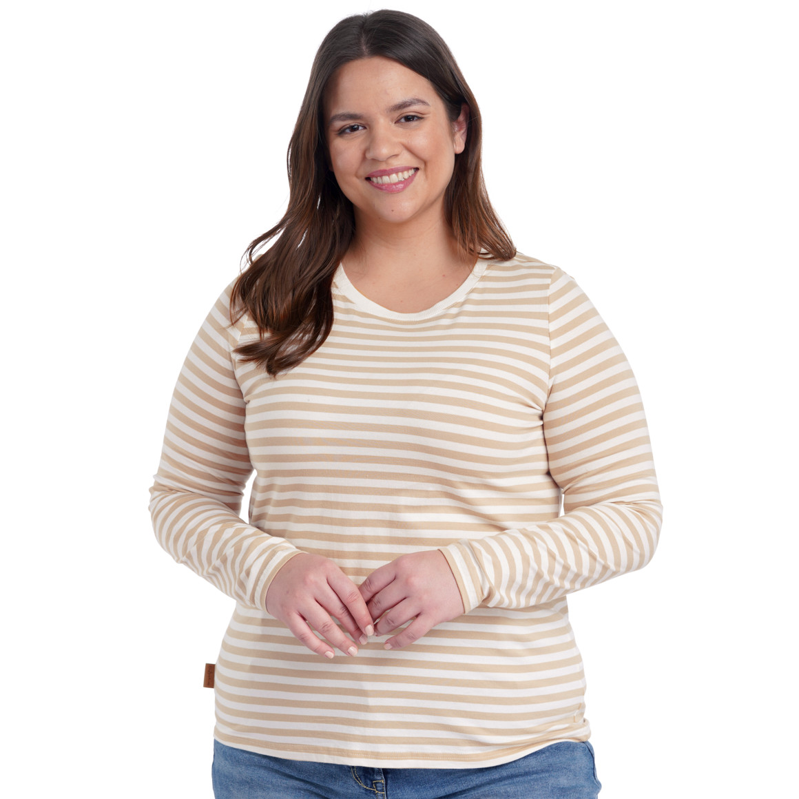 Damen Langarmshirt gestreift