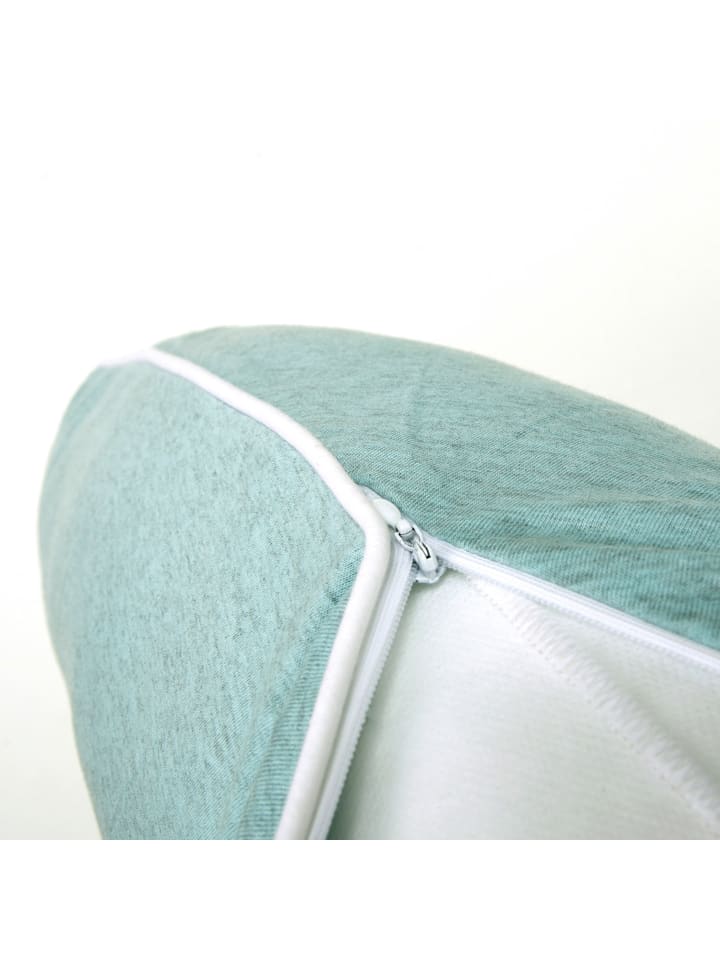 nordic coast company  Stillkissen Bezug in Mint Grün - (L) 180 cm  günstig kaufen 180x30 cm