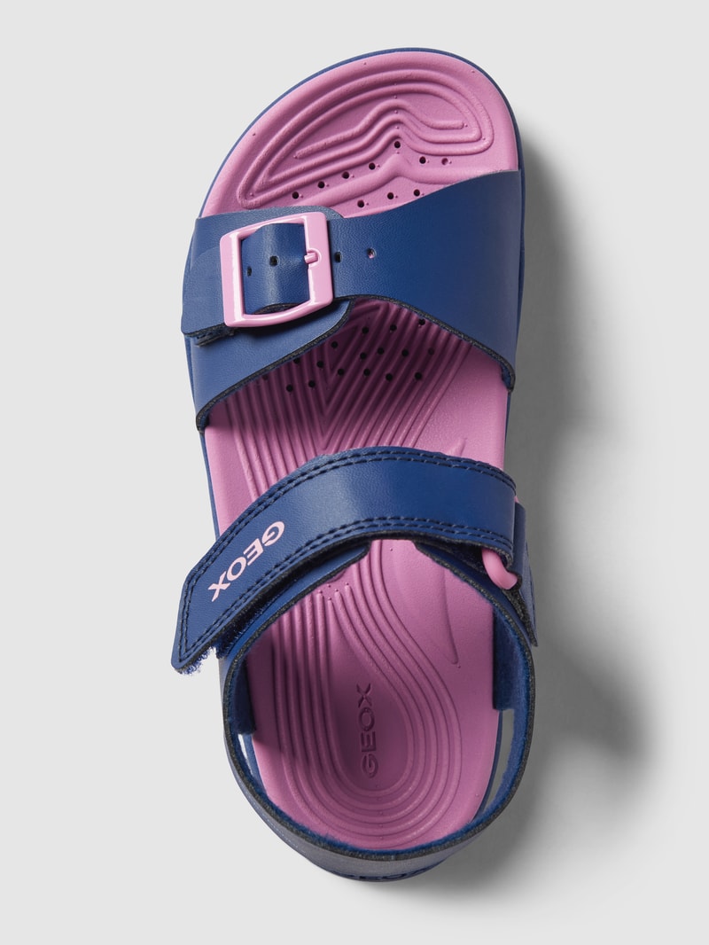 Sandalen mit Label-Detail Modell 'BOREALIS' in marineblau