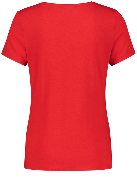 T-Shirt mit Raff-Detail