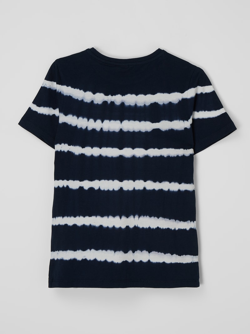 T-Shirt im Batik-Look in marineblau
