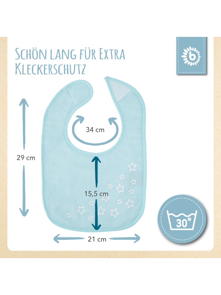 Bieco Spielwaren Lätzchen 5er Pack in Türkis günstig kaufen onesize