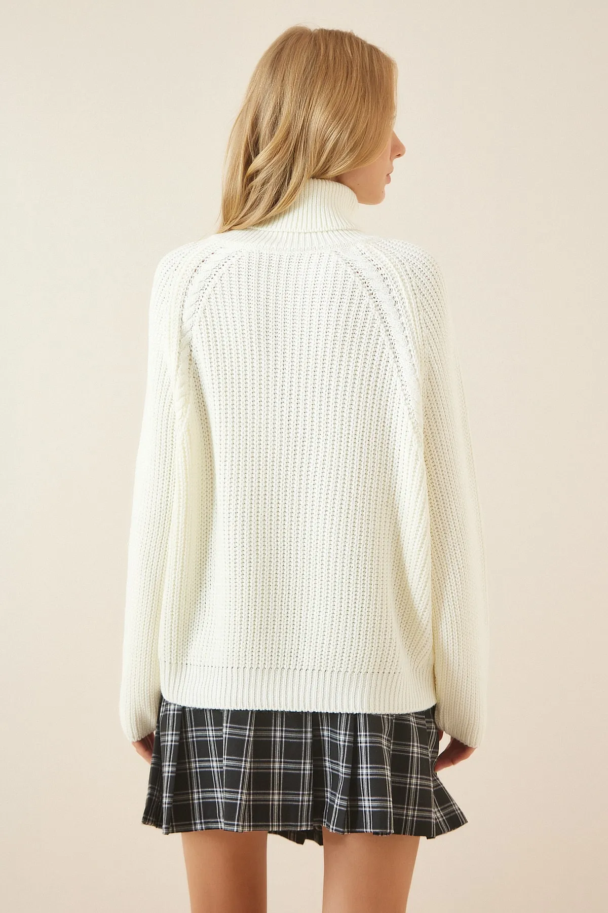 Happiness İstanbul  Pullover - Beige - Oversized